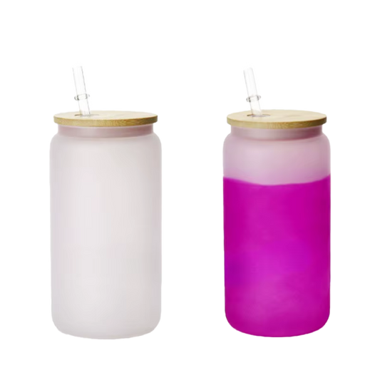 16oz Color-Changing Sublimation Glass Cups